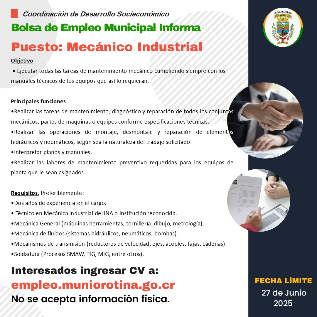SE BUSCA LOS SIGUIENTES PERFILES